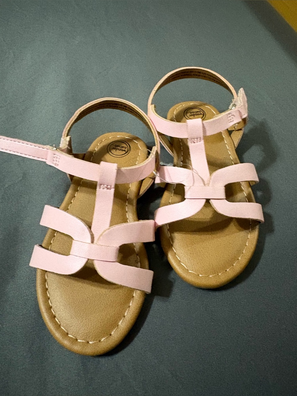 Wonder nation Pink Strappy Sandals toddler size 6